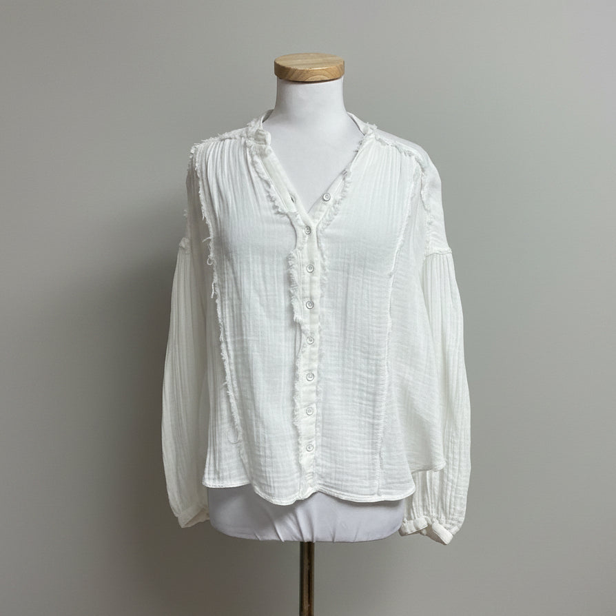 We The Free white blouse, size XS
