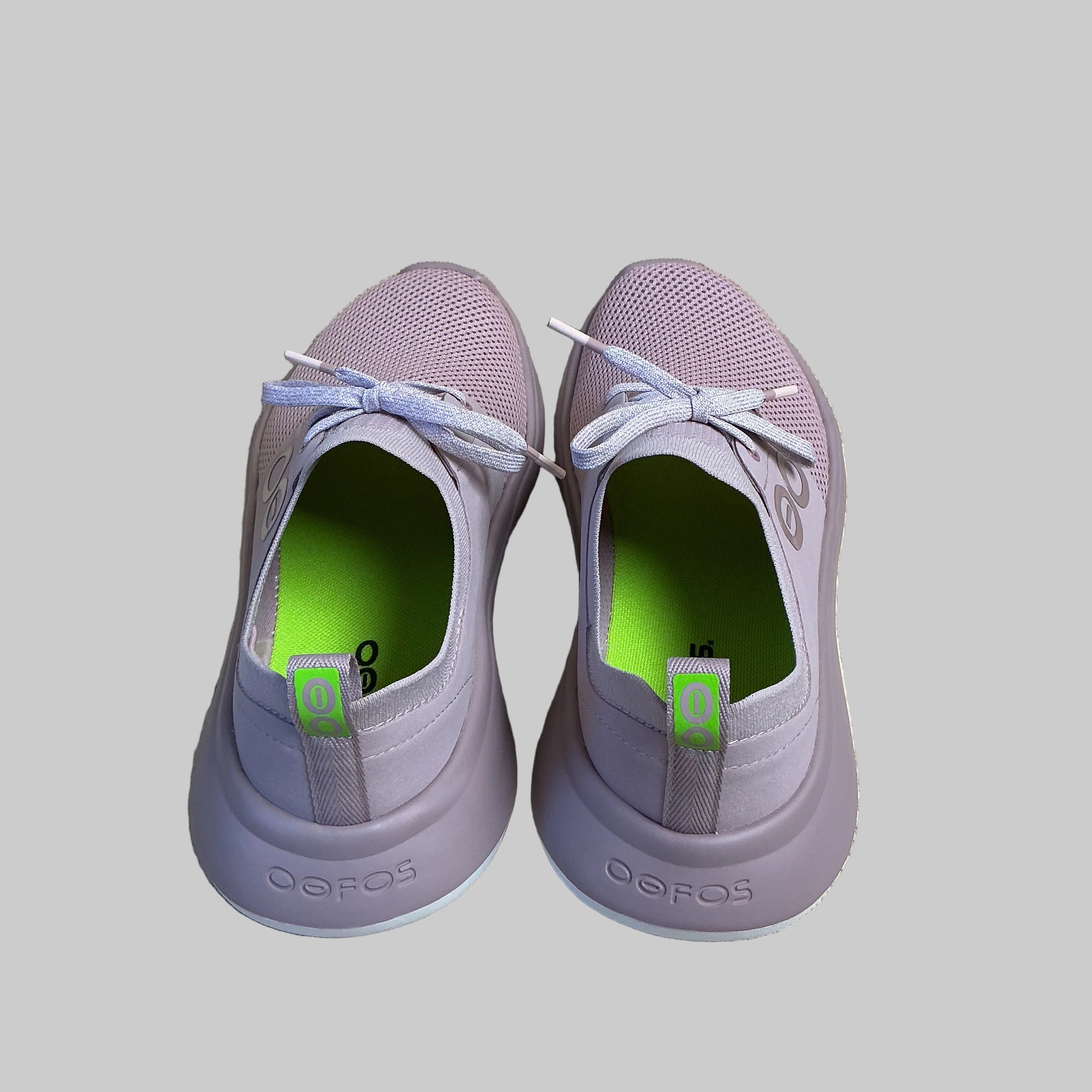 Oofos blush pink Oomy Stripe Mesh sneakers, size 8, BRAND NEW!