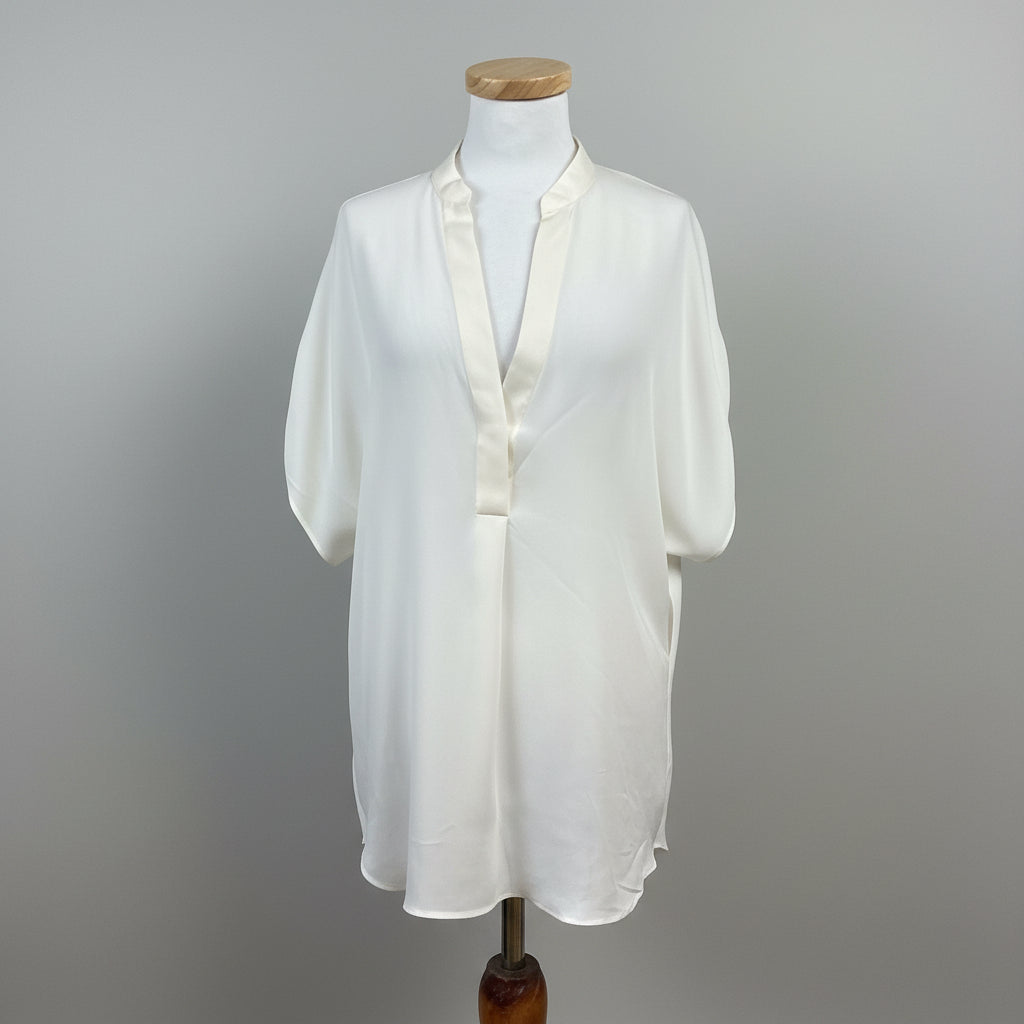 Vince ivory silk blouse, size S