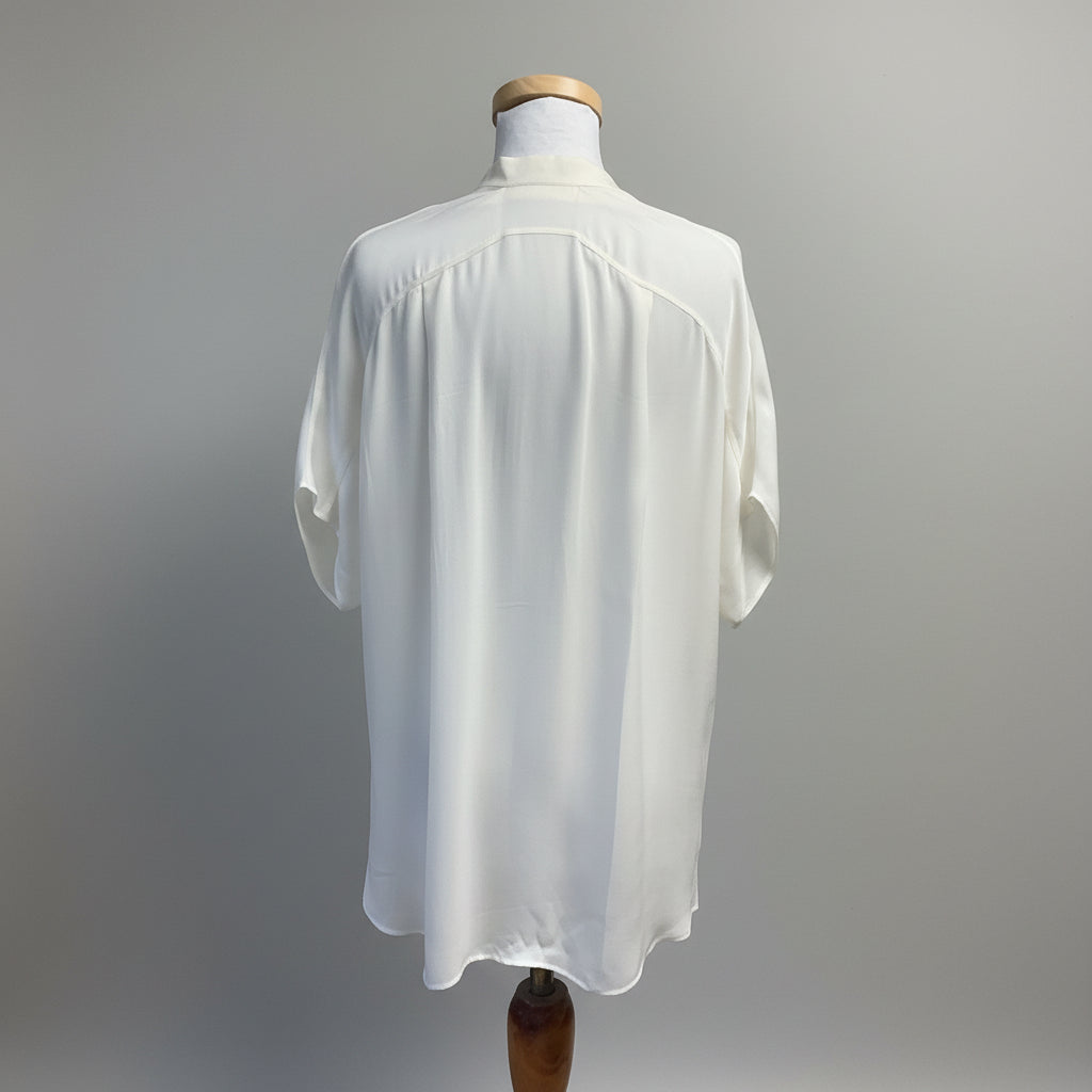 Vince ivory silk blouse, size S