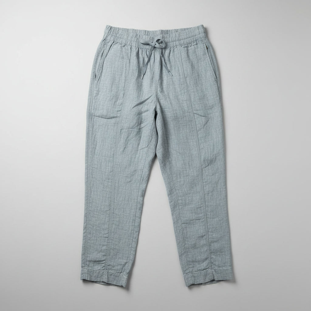 Athleta gray linen pants, size M