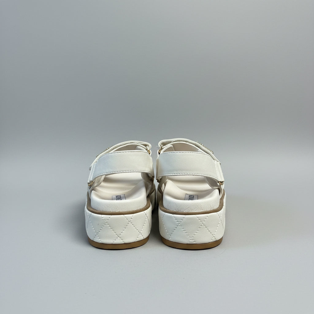 Steve Madden cream platform sandal, Size 7.5, BRAND NEW!