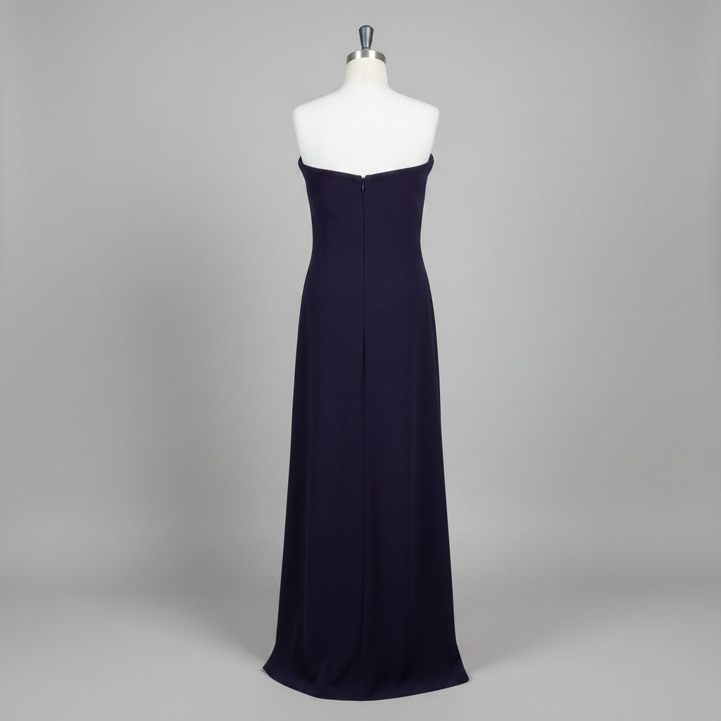 Marina eggplant off-shoulder dress, Size 14