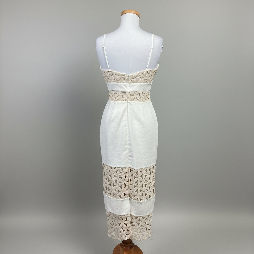 Ramy Brook ivory/beige Abby dress, size 4