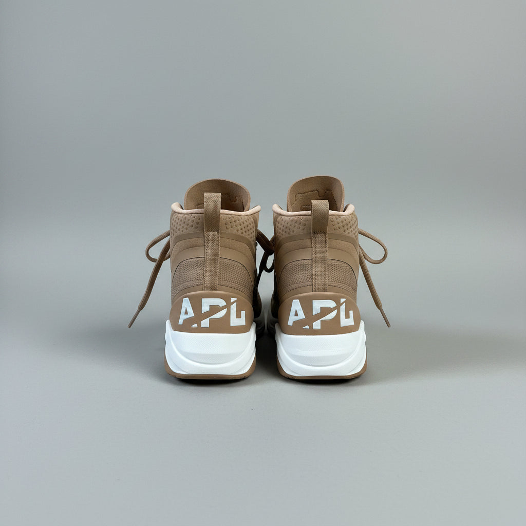 APL tan TechLoom Defender high tops, size 8, NEW IN BOX!