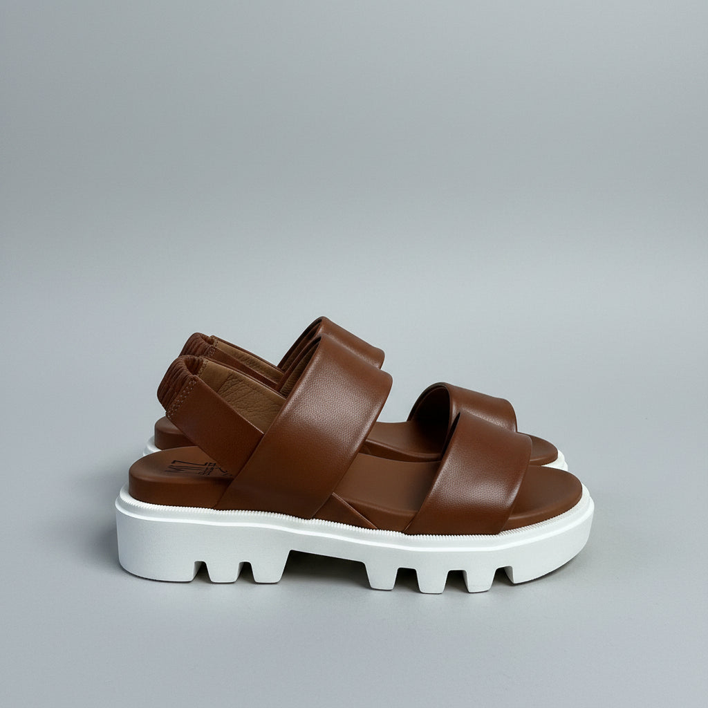 Miz Mooz cognac Paislee sandals, size 7, NEW IN BOX!