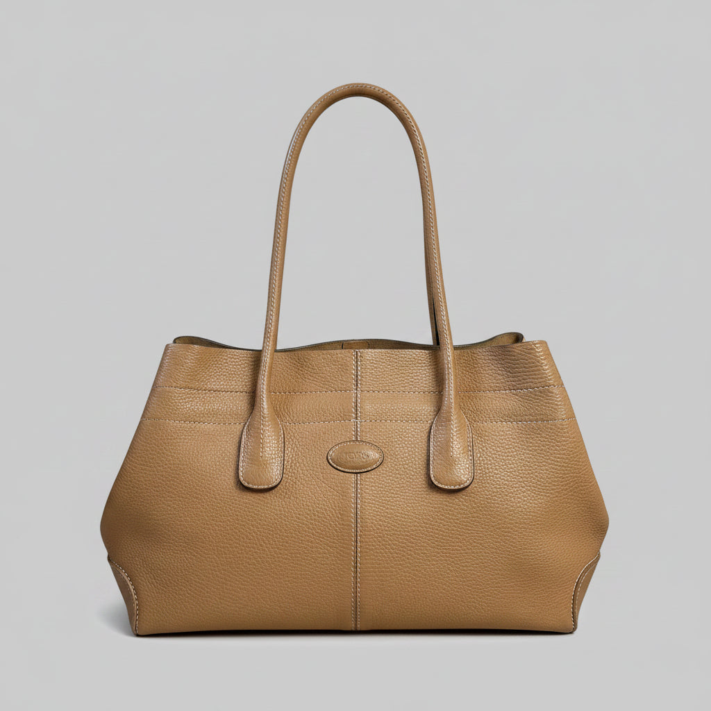 Vintage Tod's tan leather tote