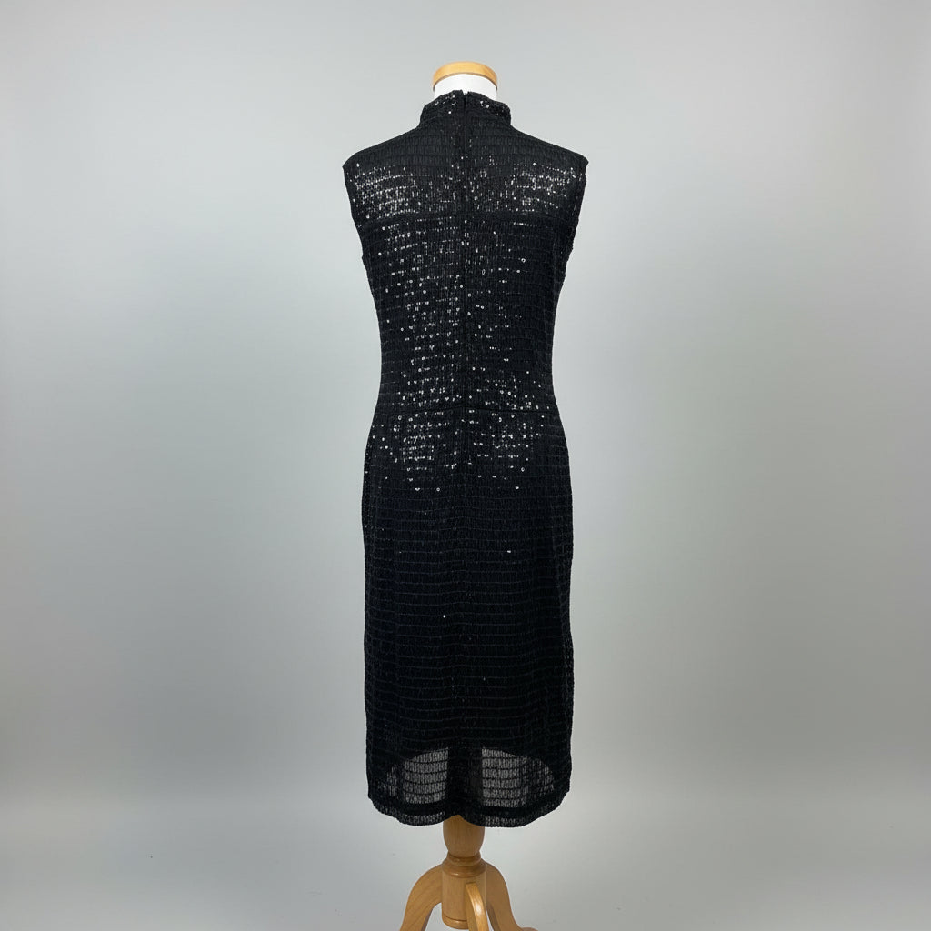 Narcisco Rodriguez black beaded dress, size M
