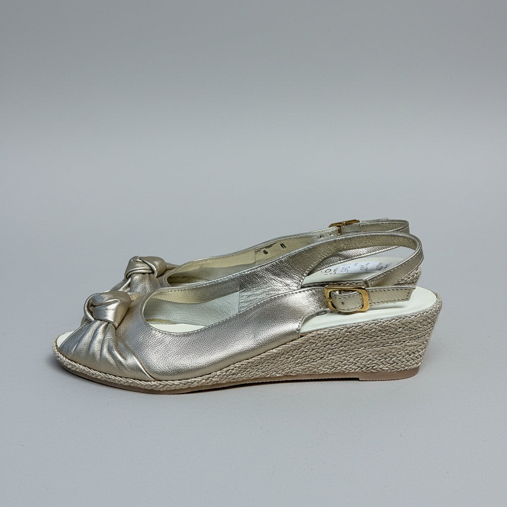 Sesto Meucci gold wedge sandals, size 7, BRAND NEW WITH TAGS!