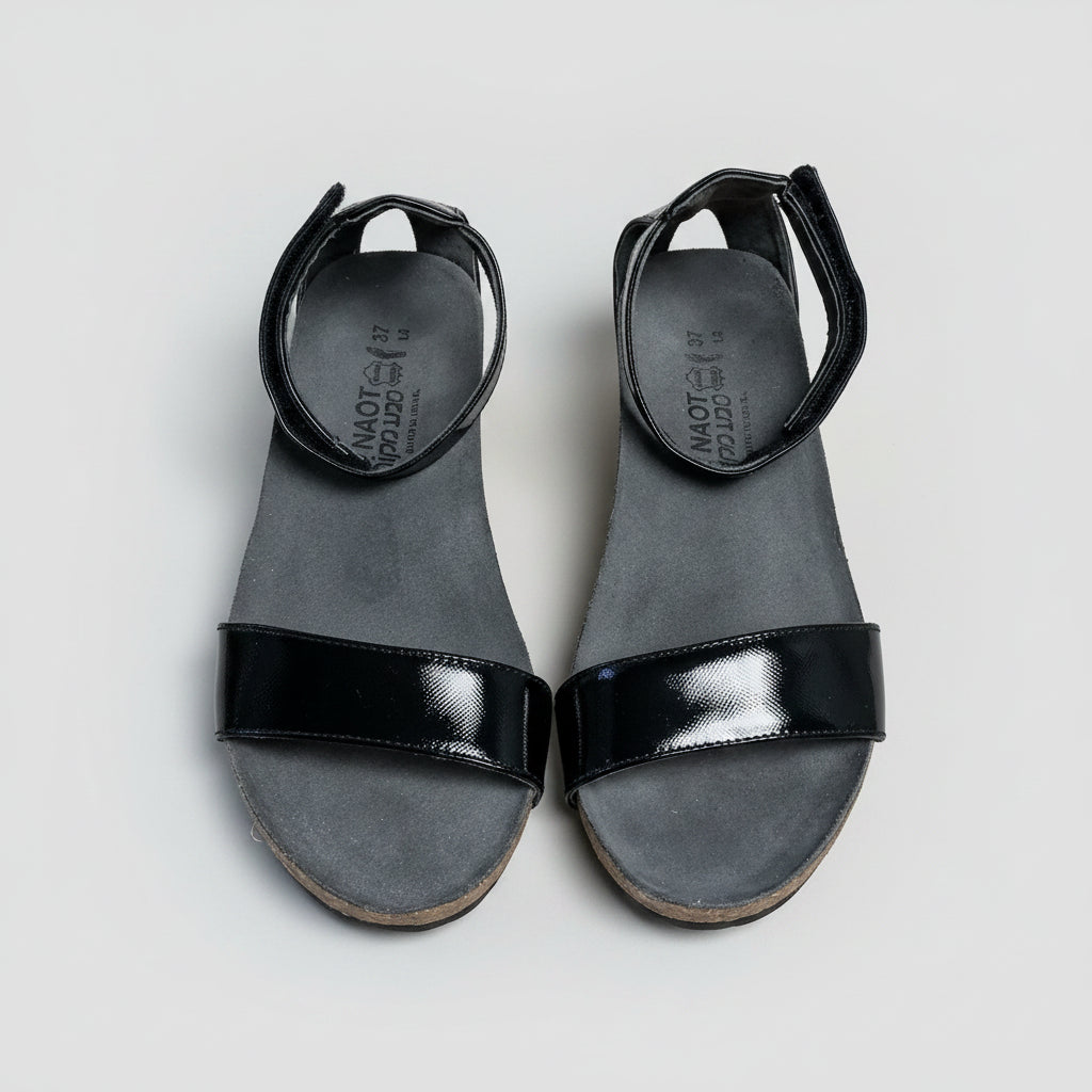 Naot black & pewter Pixie sandals, size 6, BRAND NEW!