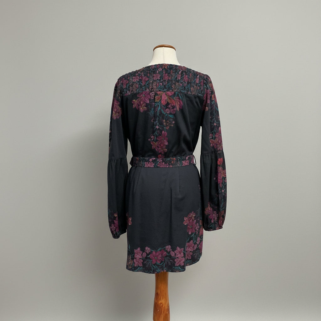 Allison New York black floral dress, size 8, NEW WITH TAGS!