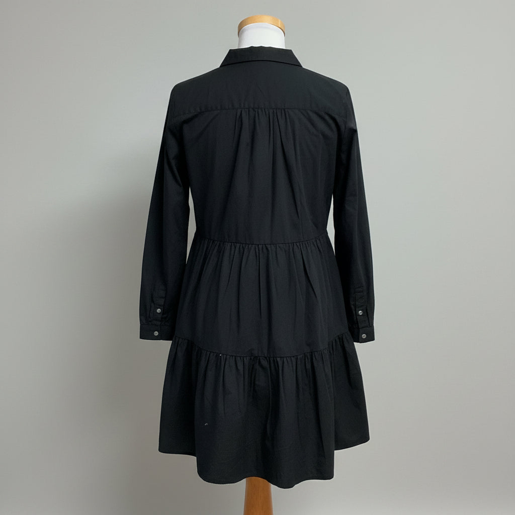J. Crew black long sleeve eyelet dress, Size S, NEW WITH TAGS!