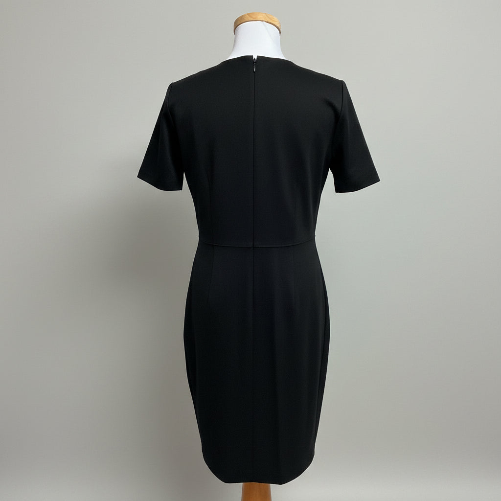 Elie Tahari navy short sleeve button dress, Size 8, NEW WITH TAGS!
