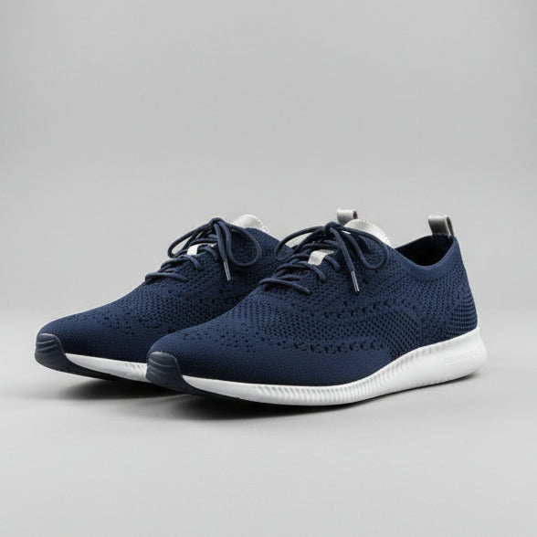 Cole Haan navy knit Zerogrand Stitchlite Wingtip Oxford sneakers, Size 9, BRAND NEW!