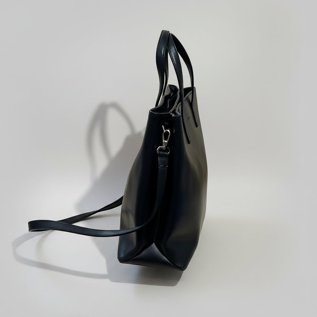 Furla black leather tote, LIKE NEW!