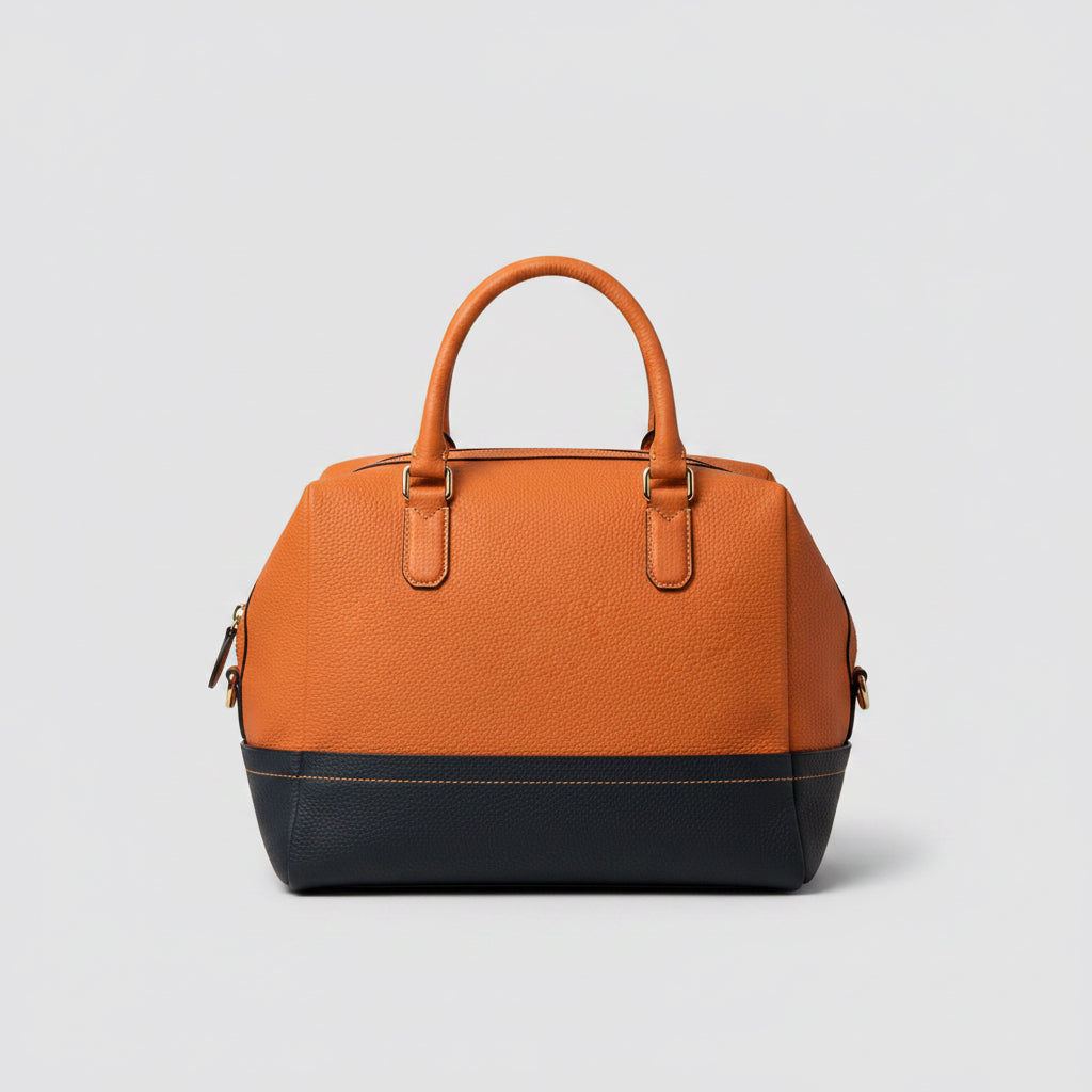 Bruno Magli black and orange geometric bag, LIKE NEW!