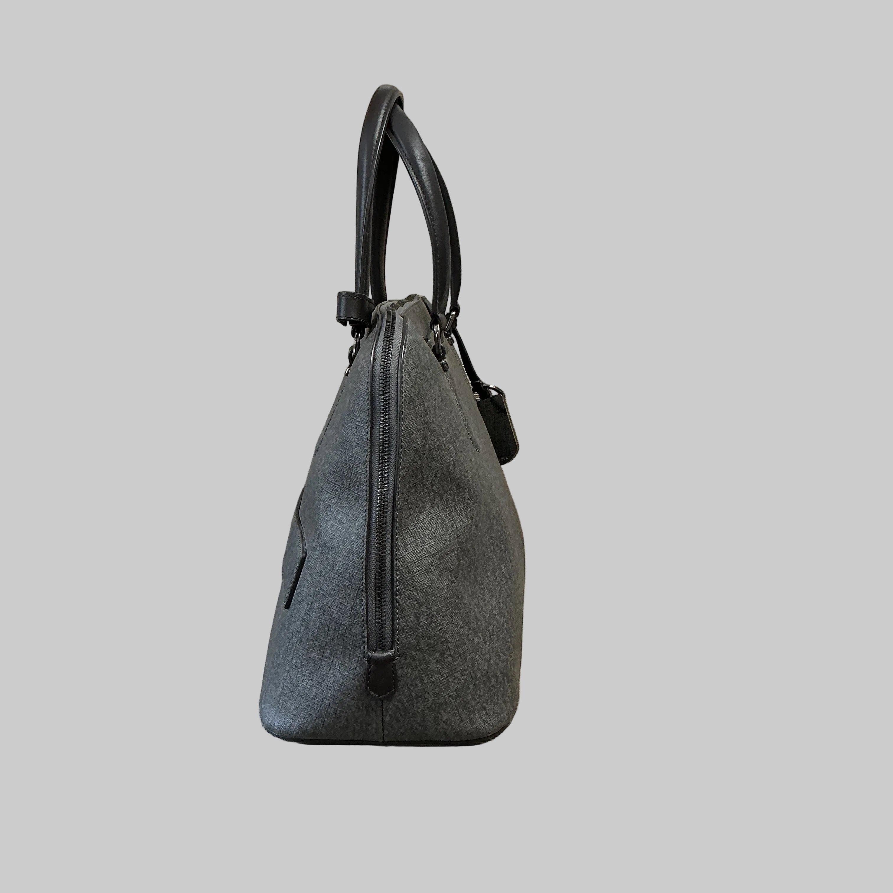 Tumi gray commuter briefcase handbag