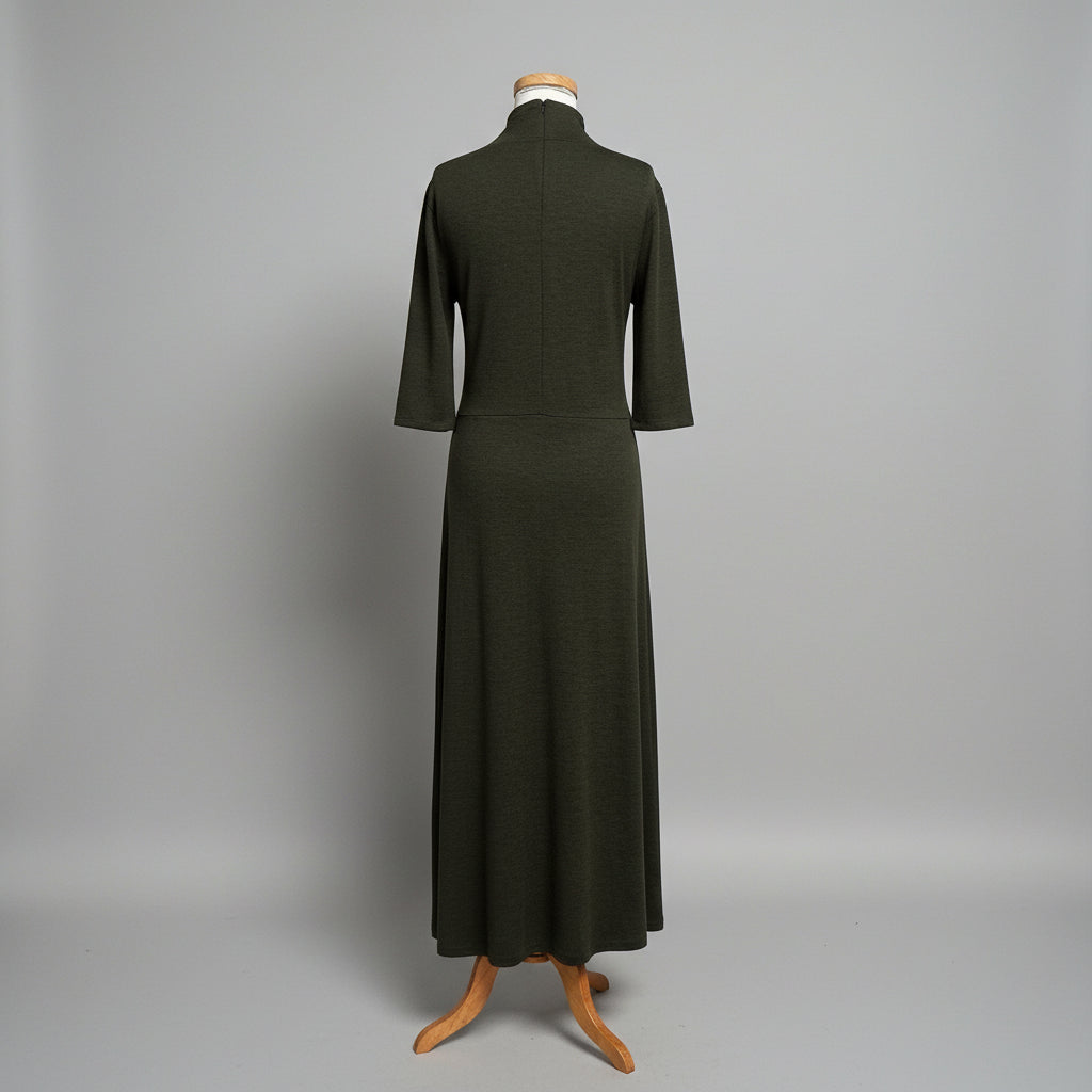 Vince olive green knit dress, size L