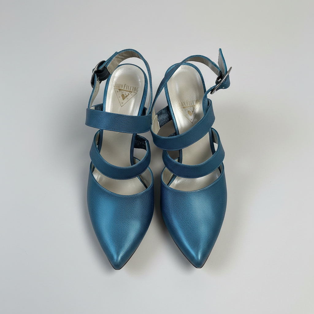 John Fluevog teal Arabica shoes, size 11
