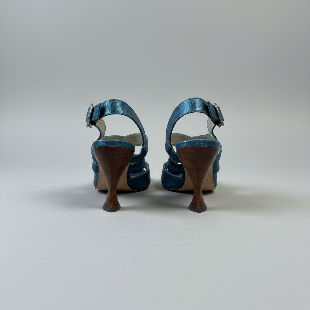 John Fluevog teal Arabica shoes, size 11
