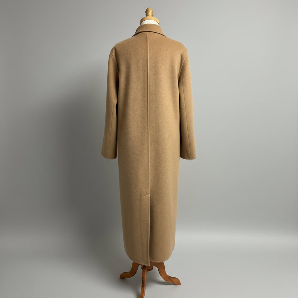 Jenni Kaye camel wool-blend Olivia coat, size M