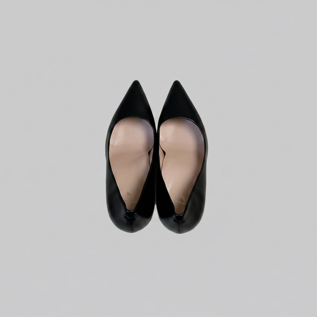 Inez black nappa leather Alta pumps, size 9, NEW IN BOX!