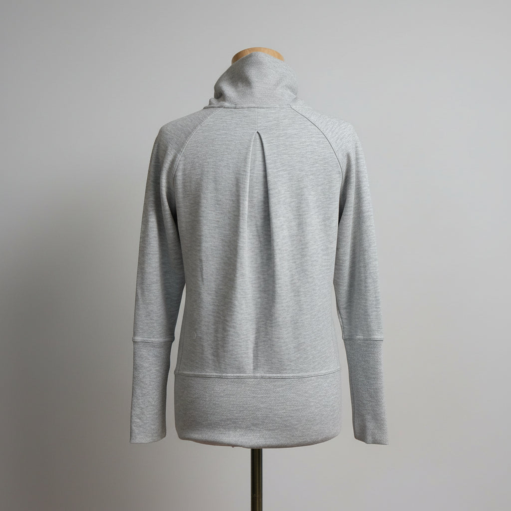 Lululemon light gray High Lines Pullover top, size 4