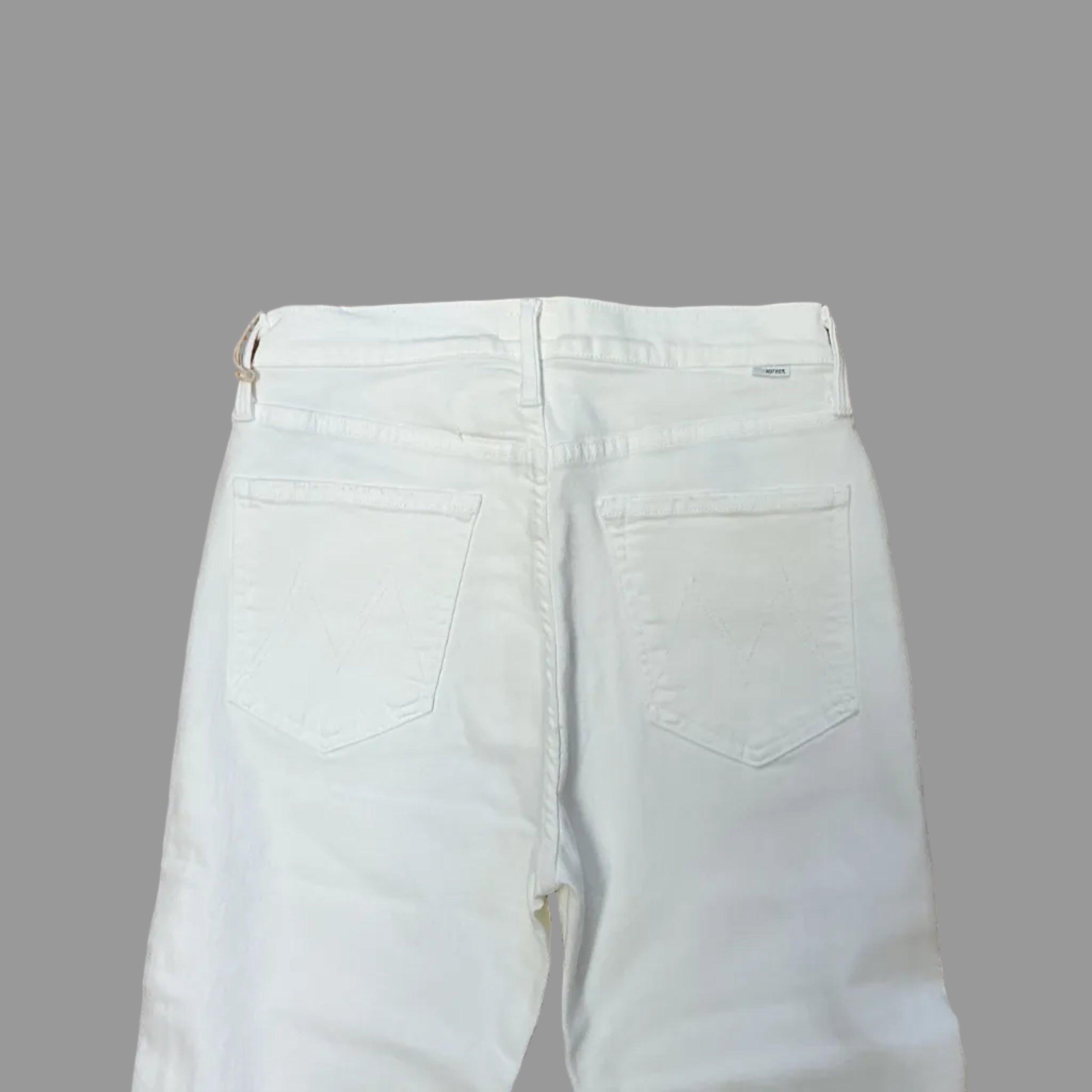 Mother white high waisted Rider ankle jeans, Size 28, NEW WITH TAGS!