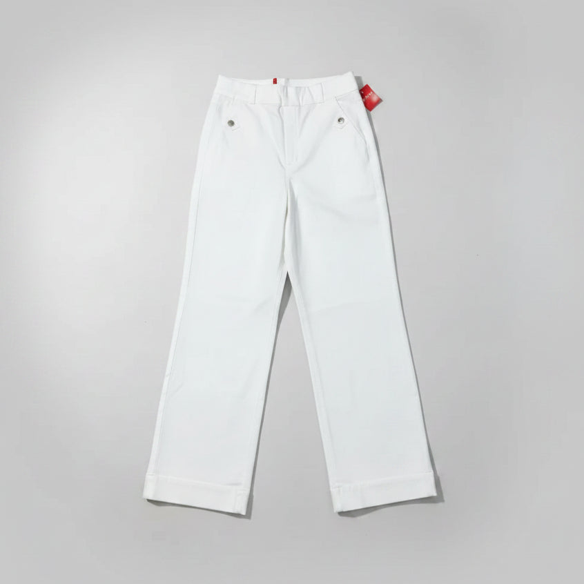 Spanx white twill wide leg jeans, Size M, NEW WITH TAGS!