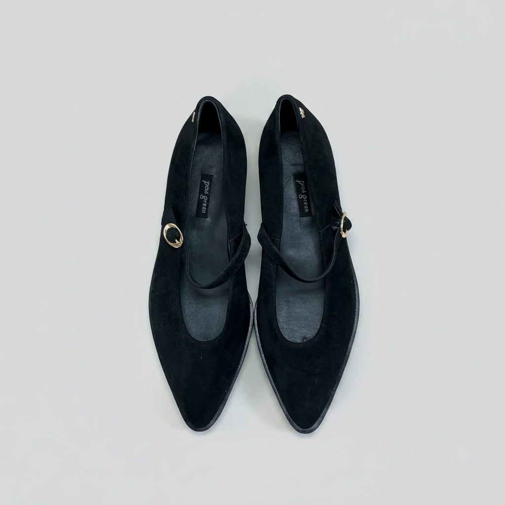 Paul Green black suede Carla mary jane shoes, size 8, NEW WITHOUT BOX!