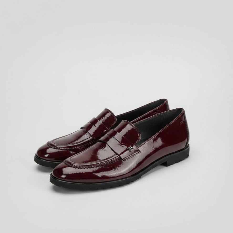 Paul Green burgundy patent Wheaton loafers, size 8, NEW WITHOUT BOX!