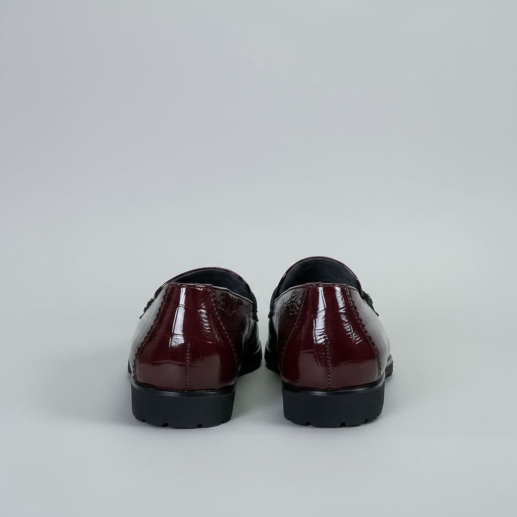 Paul Green burgundy patent Wheaton loafers, size 8, NEW WITHOUT BOX!