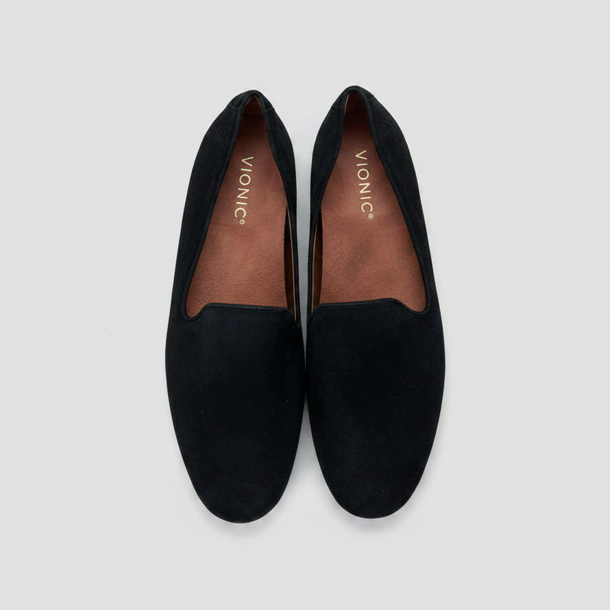 Vionic black suede Willa flats, size 8.5, NEW WITHOUT TAGS!