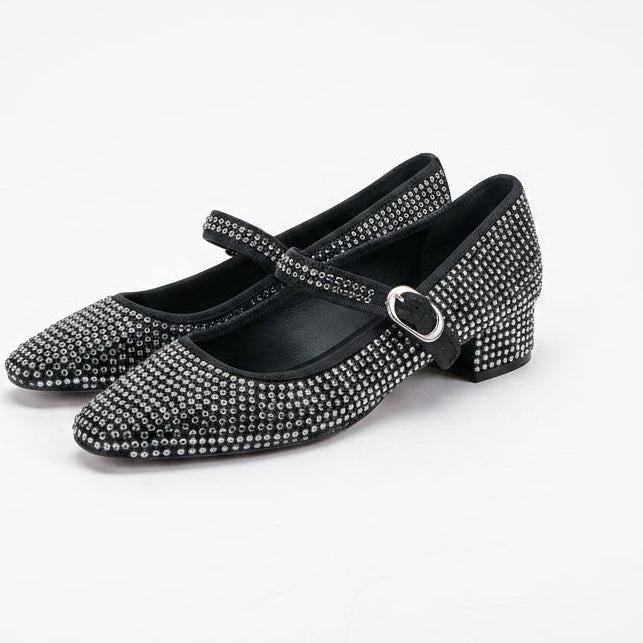 Veronica Beard black and crystal Cade mary jane shoes, size 6, NEW WITHOUT BOX!