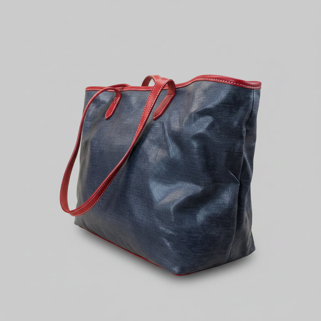 Dooney & Bourke blue & red Emily laptop tote, BRAND NEW WITH TAGS!