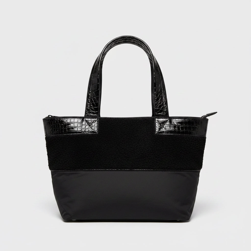 Elizabeth & James black Newspaper tote, NEW WITH TAGS!