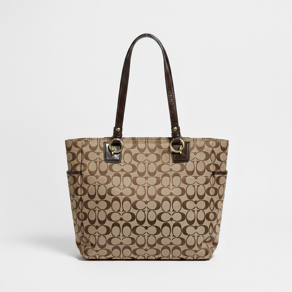 Coach brown logo Gallery zip tote, NEW WITHOUT TAGS!