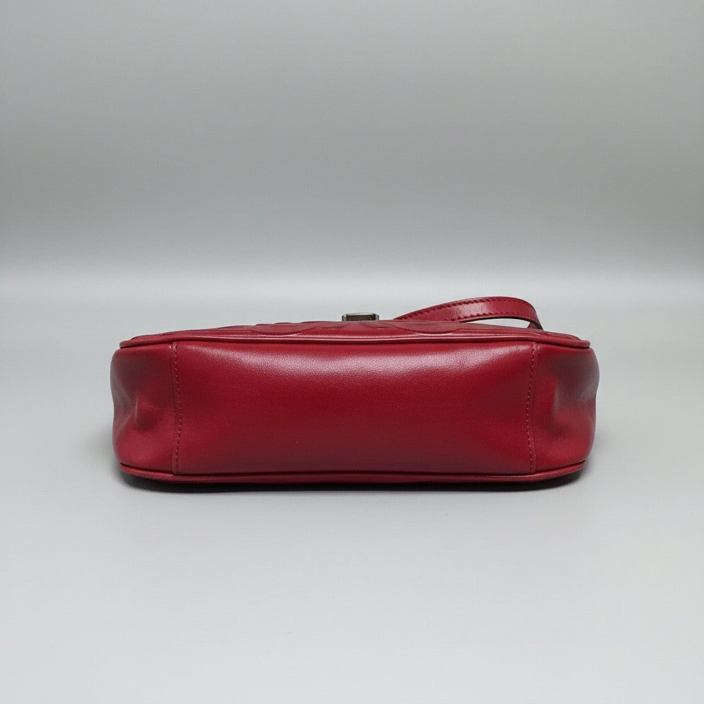 Patricia Nash red leather shoulder bag
