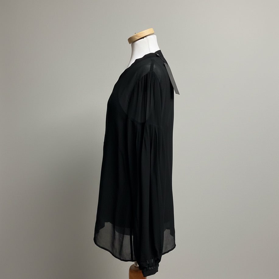The Kooples sheer black blouse, size M, NEW WITH TAGS!