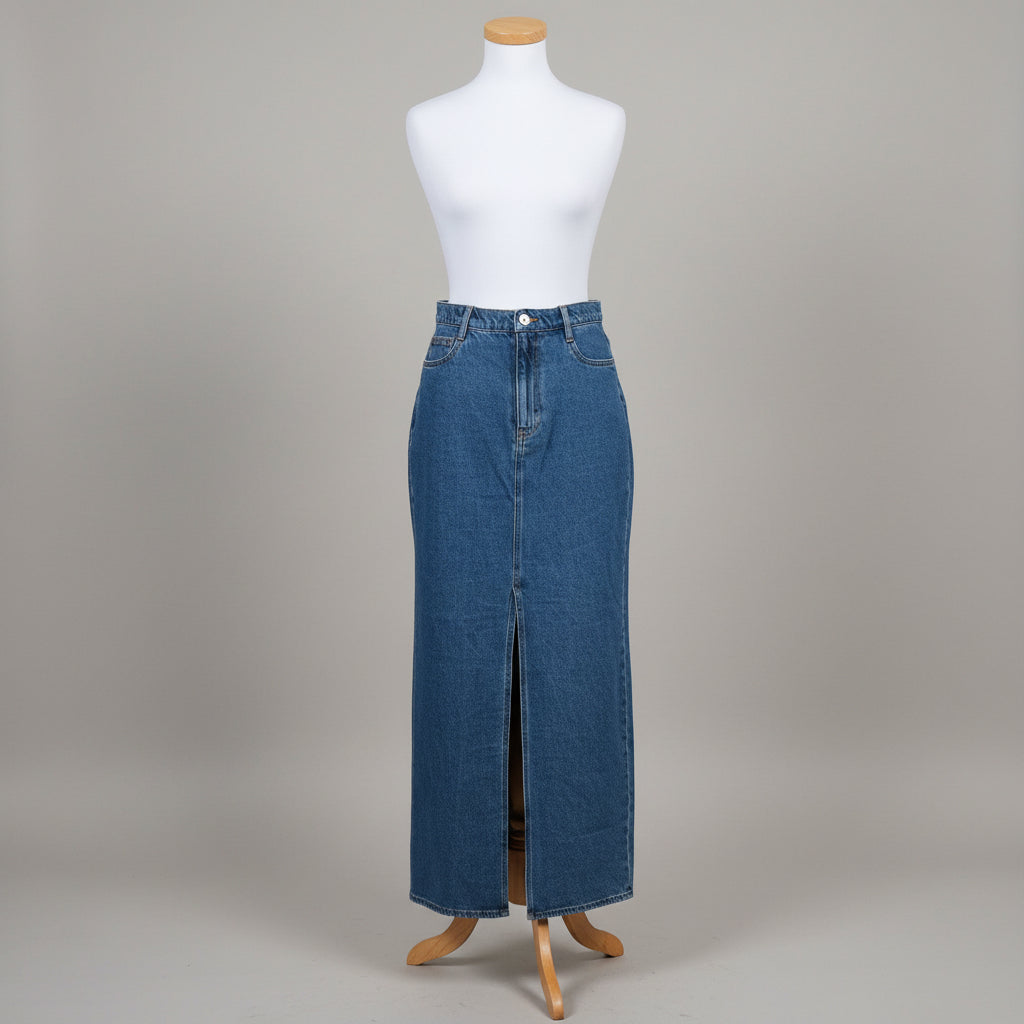 Derek Lam denim maxi skirt, size 27