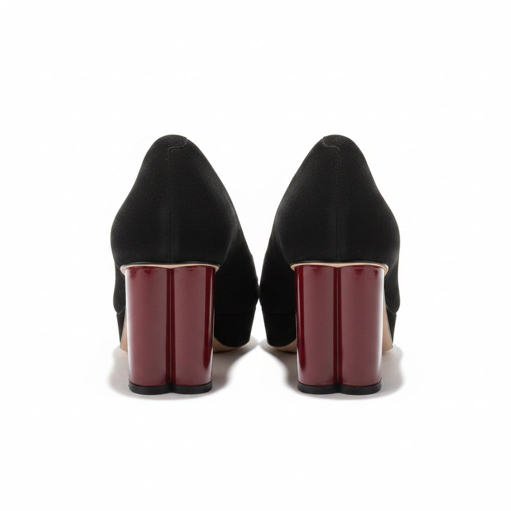Betsey Johnson black Hollie shoes with jeweled bow, size 8, NEW IN BOX!