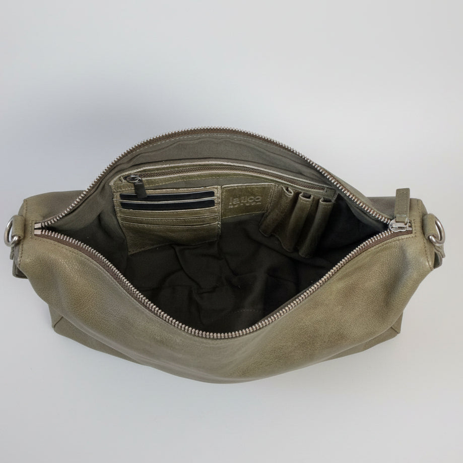 Latico olive leather saddle bag, NEW WITHOUT TAGS!