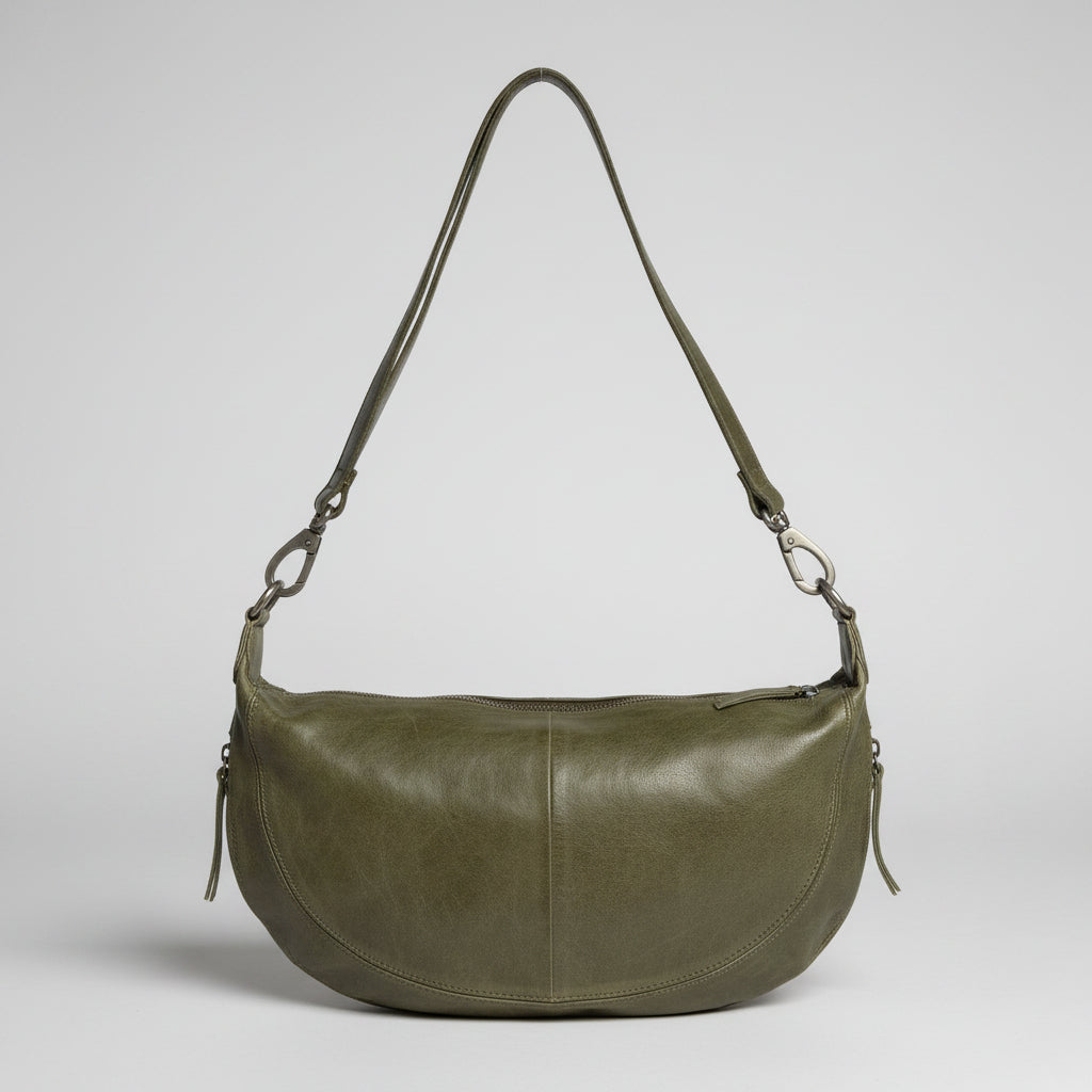 Latico olive leather saddle bag, NEW WITHOUT TAGS!