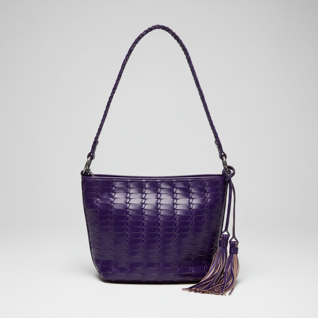 Patricia Nash purple leather Iverna shoulder bag