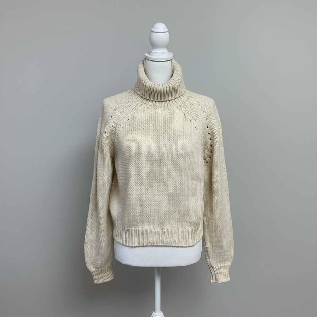 Apiece Apart cream Ronia merino wool sweater, size XS