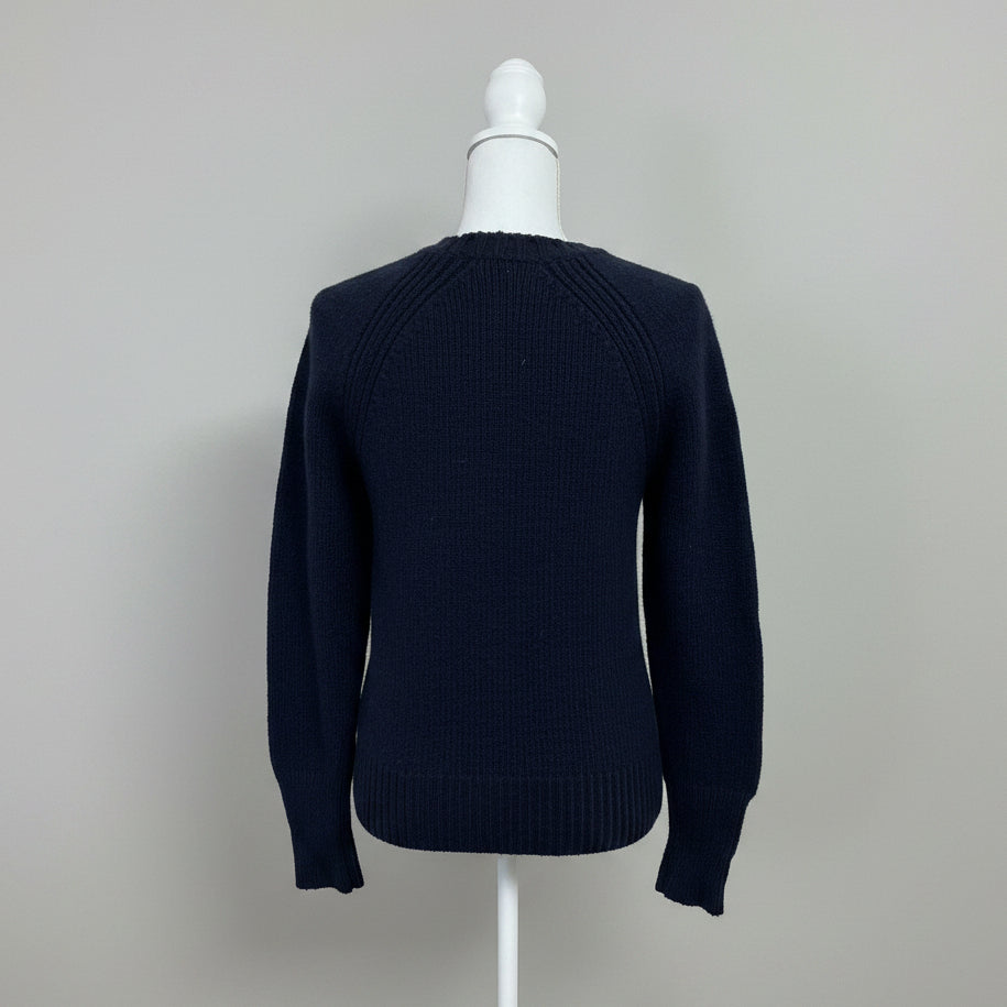 Alex Mill navy wool blend sweater, size XS