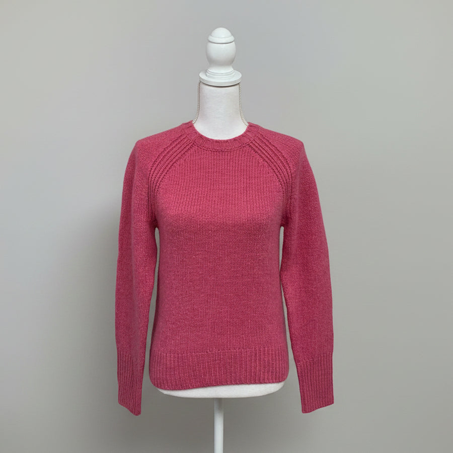 Alex Mill rose pink wool blend sweater, size XS