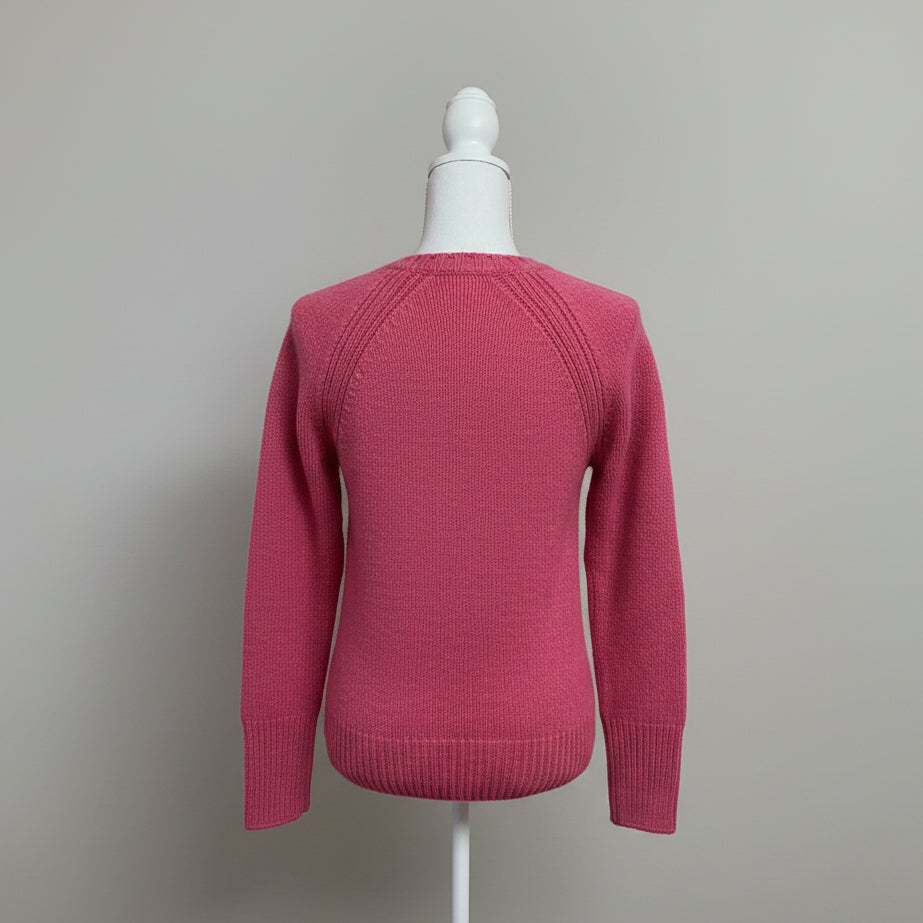 Alex Mill rose pink wool blend sweater, size XS
