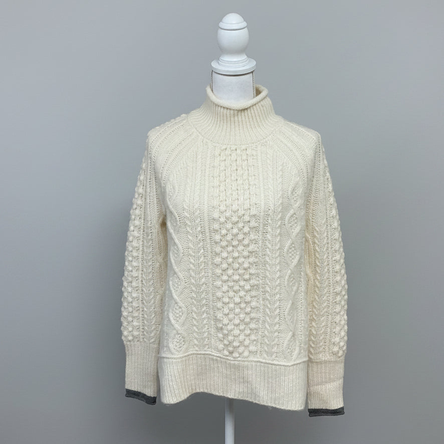 Alex Mill cream Camil Cable sweater, size XS, NEW WITH TAGS!