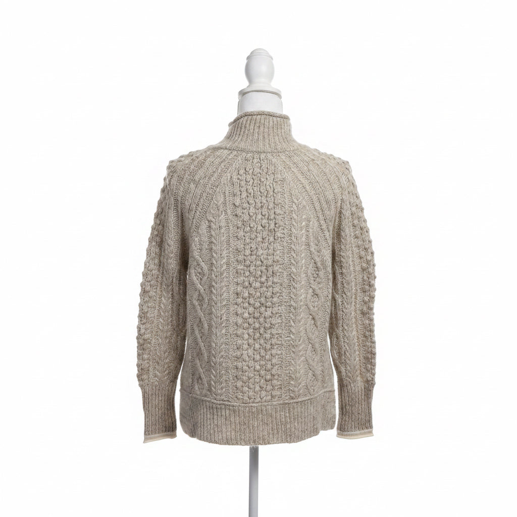 Alex Mill gray Camil Cable sweater, size XS